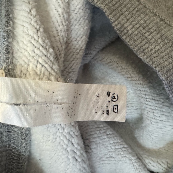 Alo Cropped Sweatshirt Gray Small - Picture 5 of 6